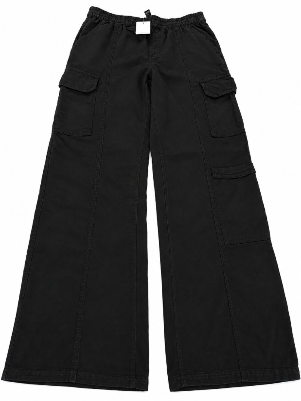 Forever 21 Pants | Black Wide-Leg Cargo Pants | Size L
